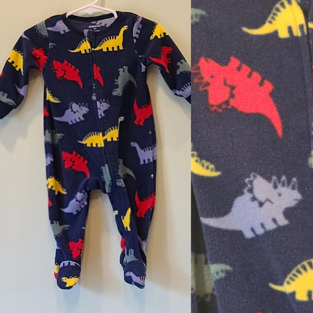 Absorba fleece dinosaur onesie